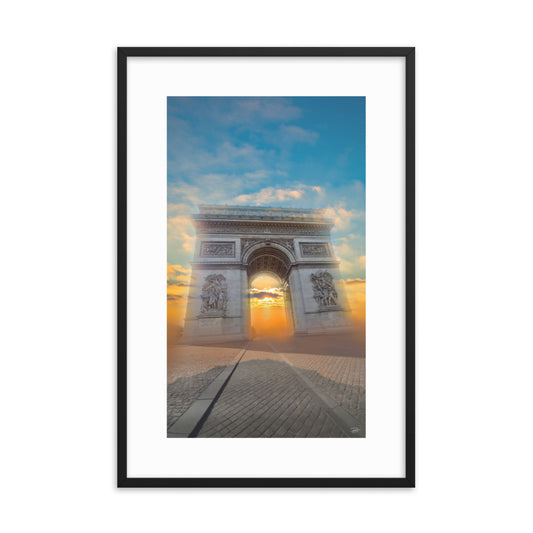 Arc de triomphe Spring Framed Poster