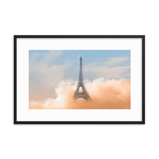 Eiffel tower Spring Framed Poster