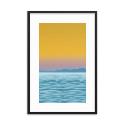 Imagine Beach Framed Poster