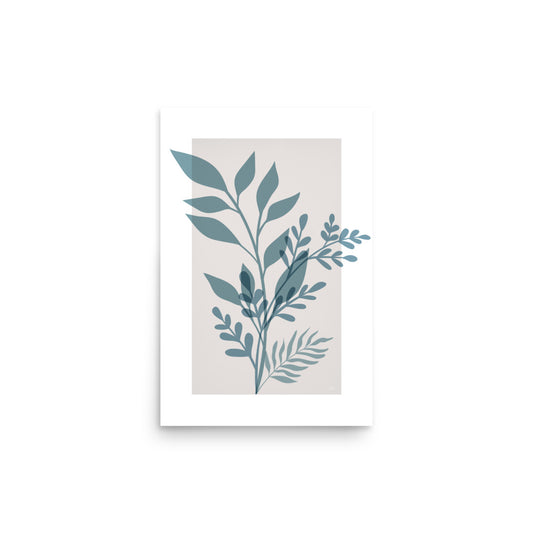 Botanical shapes Poster