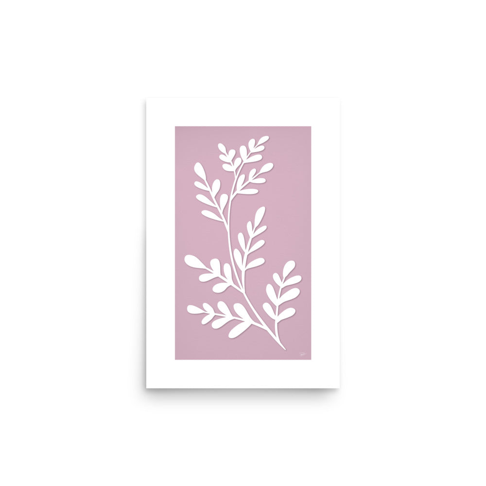 Botanical pink Poster