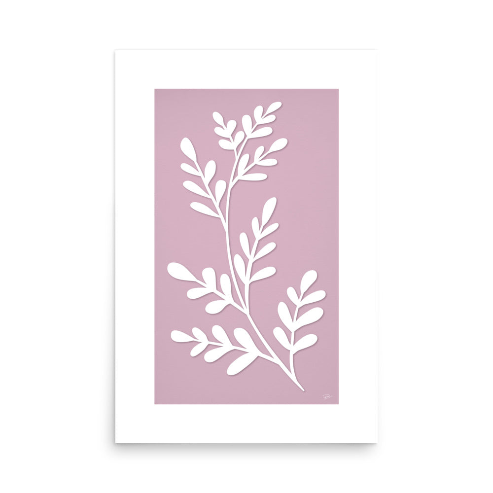 Botanical pink Poster